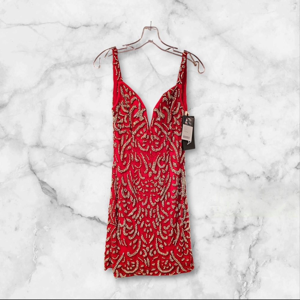 Red Sequin Dress